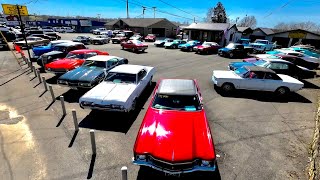 Classic American Muscle Car Lot Inventory Walk Around 3/27/2023 Updated Maple Motors Hot Rods USA
