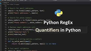 Regex in Python | Quantifiers in Python Regex| Python Tutorial for Beginners in Hindi