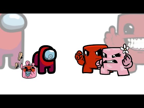 Mini compañero de tripulación mata a personajes de Super Meat Boy entre nosotros