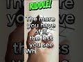 daily riddles | riddle of today! | can you get it?