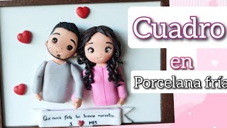 👩‍❤️‍👨Cuadro para enamorados 💞 Porcelana Fría ❤️🥰#porcelanafría #enamorados #amor