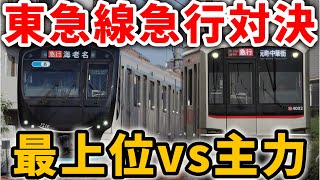 【どっちが速い】東横線と目黒線の急行、結局どっちが速いの？遅い方が逆転？ #東急電鉄 #東急 #東急東横線 #東急東横線 #東急5050系 #相鉄21000系 #東横急行  #東横線 #目黒線