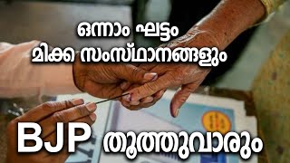 ഒന്നാം ഘട്ടം,  മിക്ക സംസ്ഥാനങ്ങളും BJP തൂത്തുവാരും