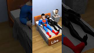 Superman And She Venom Vs Weird Alarm clock 😨