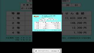 第1210回ミニロト抽選結果！１０番代からスタート