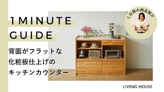 #030 家電収納が充実したキッチンカウンター。ANE【ワンミニッツガイド】