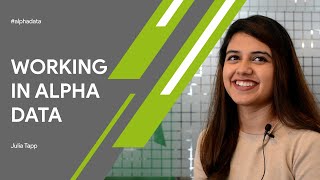 Working in Alpha Data | Julia Tapp