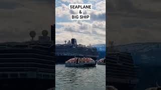 SEA PLANE & BIG SHIP #viral #cruiseship #trendingshorts #seaman #viralvideo