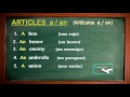 curso de ingles lección 3 artículos a an articles