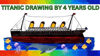 TITANIC DRAWING FOR KIDS ! HOW TO DRAW TITANIC  ! TITANIC DRAWING !TITANIC DRAWING FOR ALL ! TITANIC