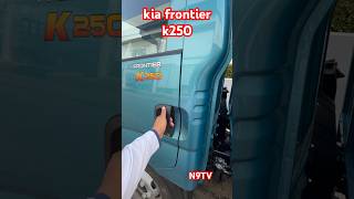 inside the KIA k250 truck driver's compartment