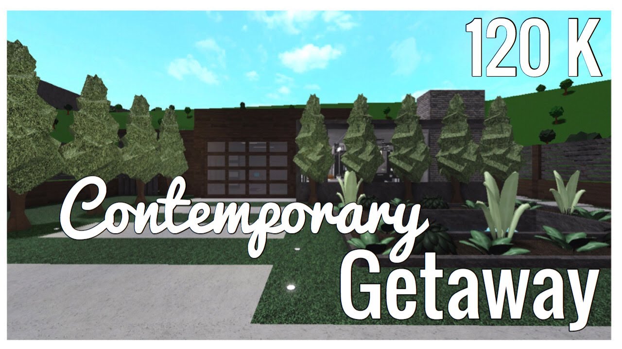 Roblox: Bloxburg | Contemporary One-Storey Getaway 120K - YouTube