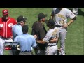 pit@cin benches clear after phillips gets hit in 8th