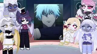 Hazbin Hotel Angels react to gojo satoru | Lucifer | Gacha life 2 | Charlie | jujutsukaisen