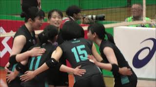 準々決勝🏐岡山シーガルズvs筑波大学（更なる下克上へ）第３セット【第72回黒鷲旗全日本選抜バレーボール大会/女子】#宮下遥