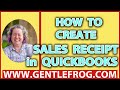 How To Create a Sales Receipt in QuickBooks Online