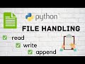 Python File Handling PT-2 || read, write, append || CLASS 12 XII Computer Science (CBSE)