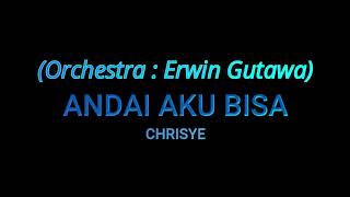 Chrisye - Andai Aku Bisa (Orchestra by : Erwin Gutawa) (Karaoke Lower Key)