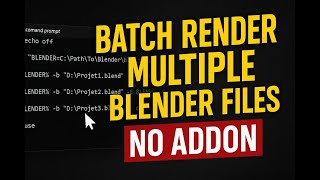 FREE Way to Batch Render Blender Files Without Opening Blender!
