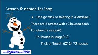 Learn Python with Kids - Lesson 5: Nested For Loop