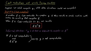 Cook Reductions and Oracle Turing Machines