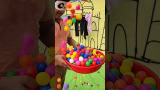 Colour Ball Challenge pour 10000  ping pong ball #shorts