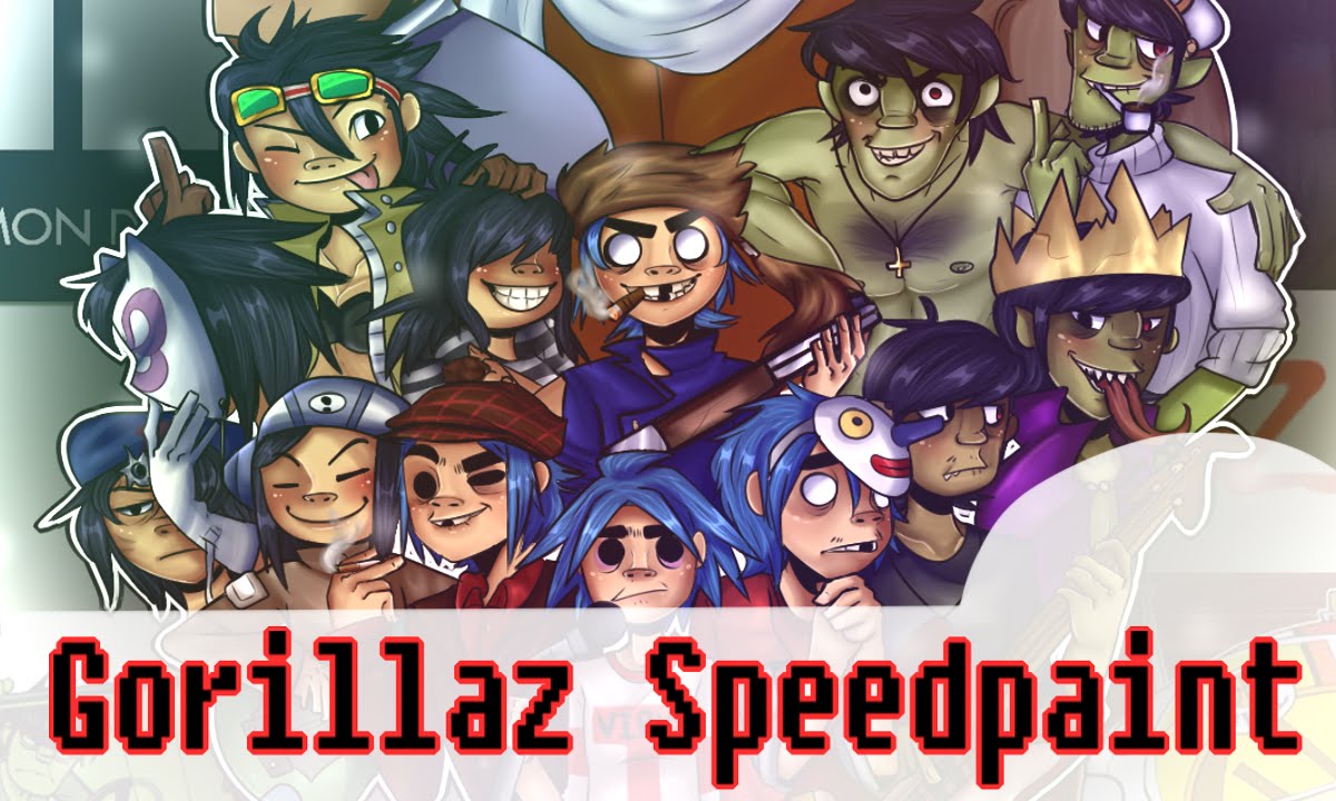 .Gorillaz Speedpaint. - YouTube