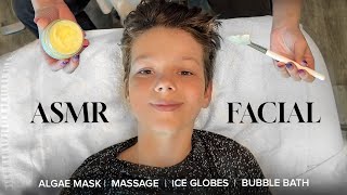 ASMR Face Massage | Giving My Son A Facial