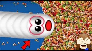 World Record Top 1 Livev 🔴  Worms Zone.io  Snake Oggy Biggest Slither Snake  #wormszoneio