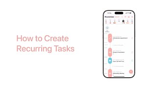 How to Create Recurring Tasks - Structured App