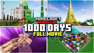 I Survived 1000 Days in Minecraft Hardcore [FULL MINECRAFT MOVIE]