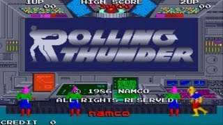 Rolling Thunder 1 Arcade Gameplay Playthrough longplay