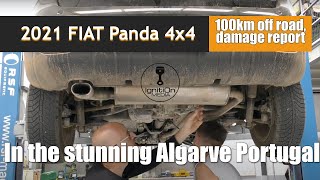 2021 FIAT Panda 4x4 off road - after over 100km on flint & dusty tracks - let's check the damage