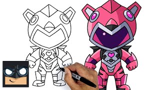How To Draw FORTNITE | MECHA CUDDLE MASTER