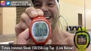 How To Count Swim Laps with the Timex Ironman Sleek 150/250 Lap TapScreen with Dave Erickson