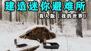 男人在野外花费近3个月时间建造半地下迷你避难所，安然过冬，这就是真人版《我的世界》？