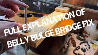 WARPED GUITAR BELLY AND BRIDGE FIX ALL IN ONE IN 4 DAYS…! Part 2