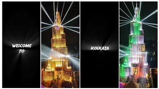 🙏🏻 NAMASKAR - WELCOME TO KOLKATA // BURJ KHALIFA SPECIAL PANDAL #status @burjkhalifa