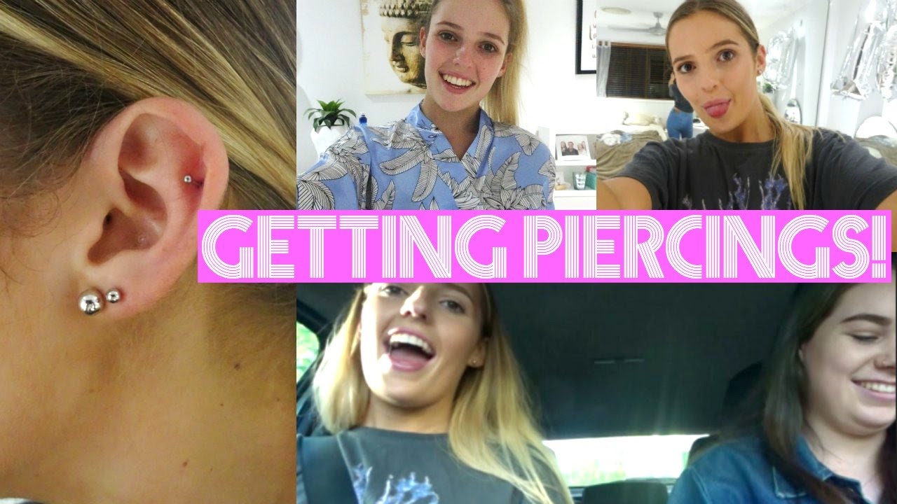 Weekly Vlog 8 Getting Piercings 3 000 Subscribers Youtube