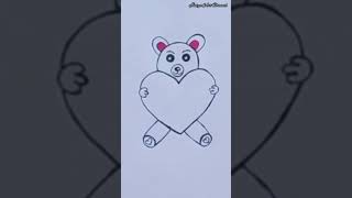||  TEDDY BEAR HOLDING A HEART ||  #shorts #teddybear