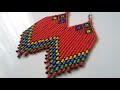 Brick stitch earrings  (multi-colour) part 1