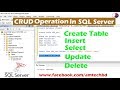 SQL Server basics tutorial for beginners (Create ,Insert,Update,Delete)