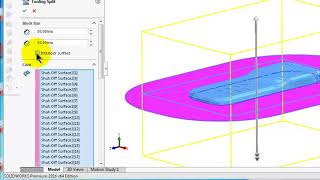 185 SolidWorks Mold Tools Tutorial Tooling Split face options, move blocks, sh HD