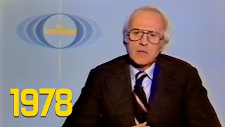 Ende der ARD Tagesthemen mit Alexander v. Bentheim, Umschaltung und Ansage (06.02.1978)