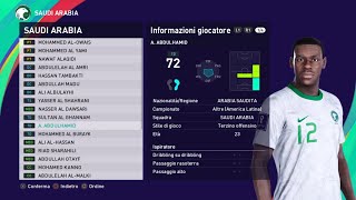 Saudi Arabia #fifa #worldcup2022 #efootball2023 PES 2021 #ps4 #ps5 #pc Patch Option File