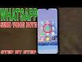 ✅ How To Send A Voice Note On WhatsApp 🔴