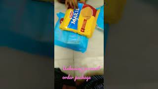 Asmr unboxing jio mart order package #jiomart #mamatajena