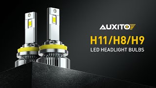 AUXITO 2023 Newest H11 H8 H9 LED Headlight Bulbs 120W 24000 Lumens 700% Brighter 6500K Cool White