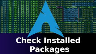 Arch Linux - How to Check Installed Packages