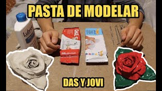 Pasta de modelar DAS y JOVI. Como modelar una rosa. Tips de uso y materiales para trabajarla.